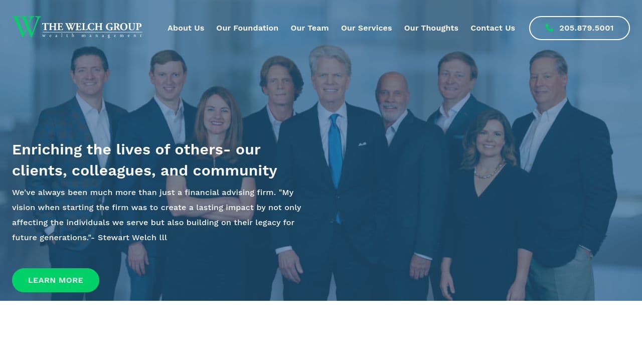 Welch Group website screenshot