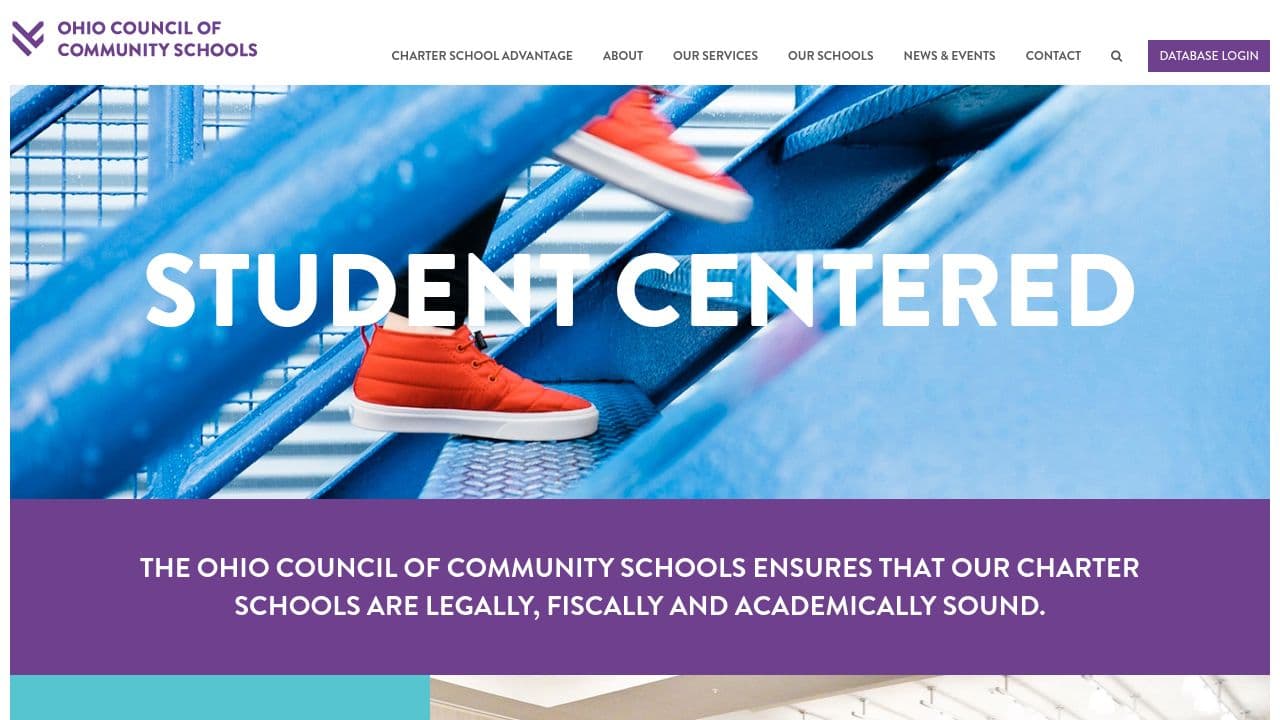 Ohio Council of Community Schools website screenshot
