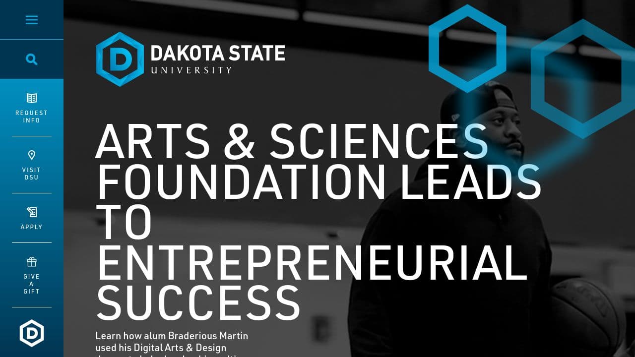 dakota state university website screenshot