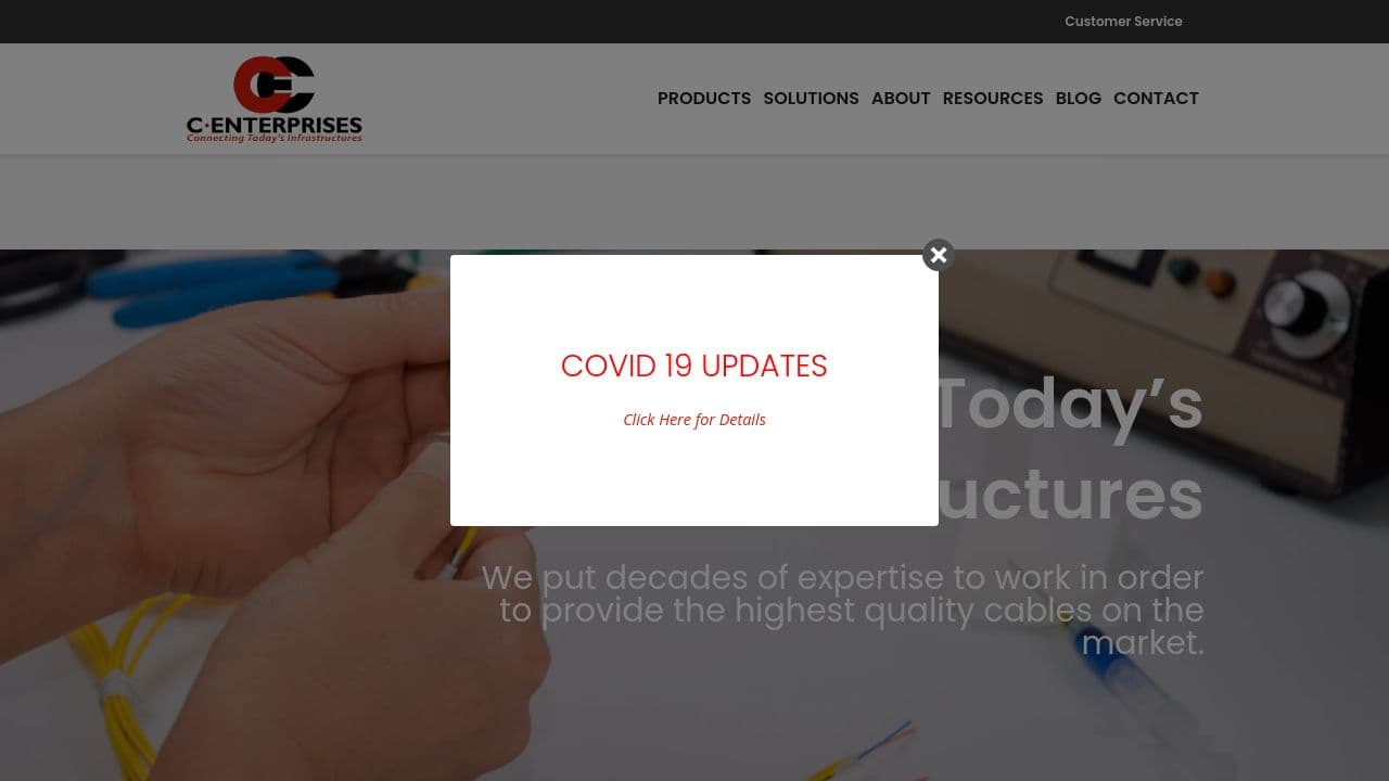 C Enterprises website screenshot