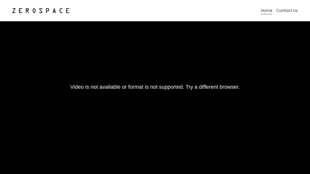 ZeroSpace website screenshot