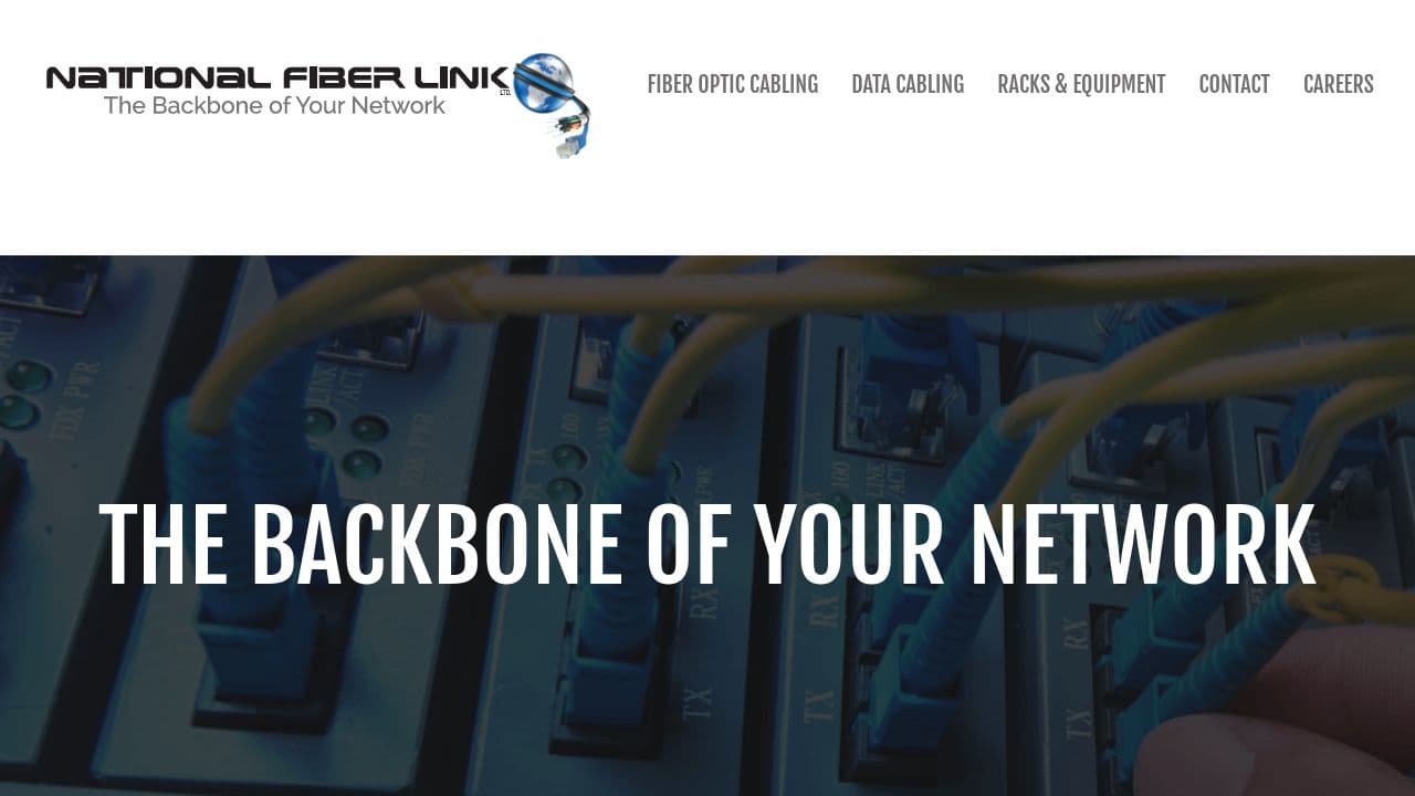 National Fiber Link website screenshot