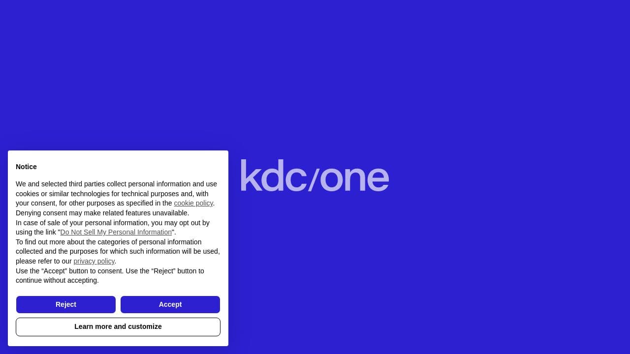 kdc/one, Alkos website screenshot