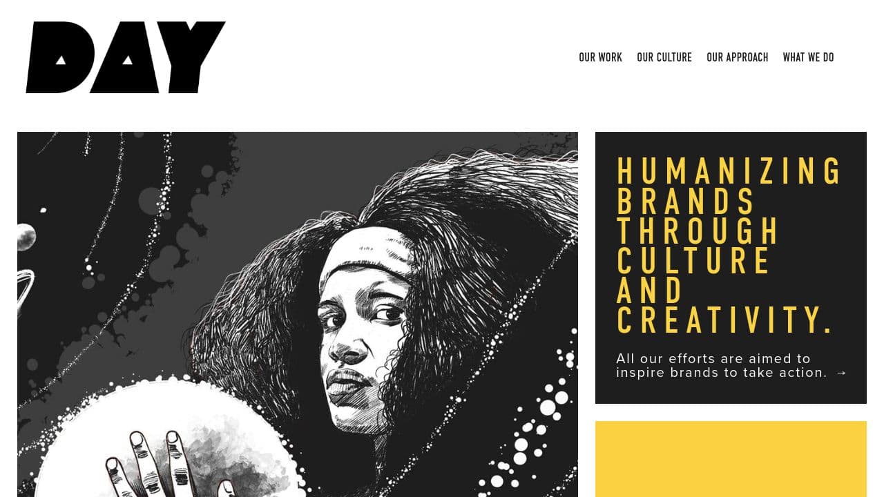DAY Agency website screenshot