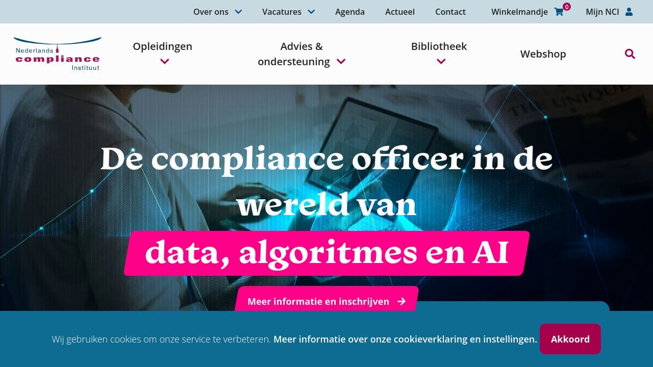 Nederlands Compliance Instituut website screenshot