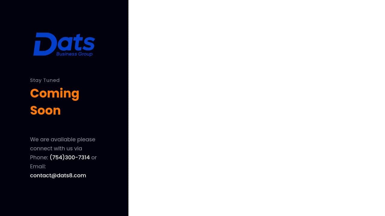 Dats Business Group website screenshot