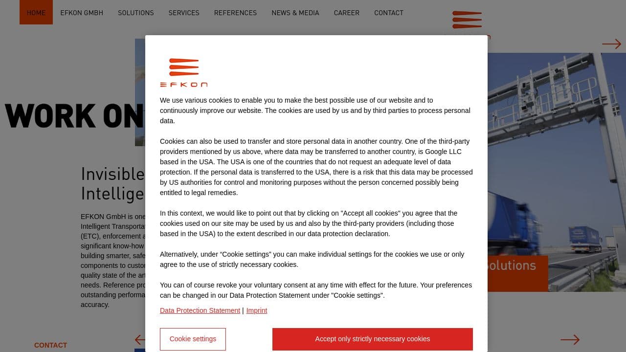 Efkon GmbH website screenshot