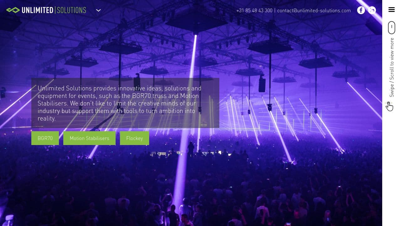 Unlimited Solutions website screenshot