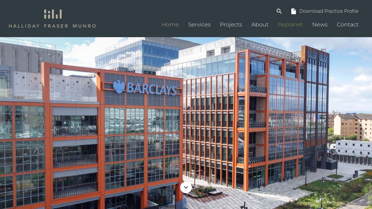 Halliday Fraser Munro website screenshot