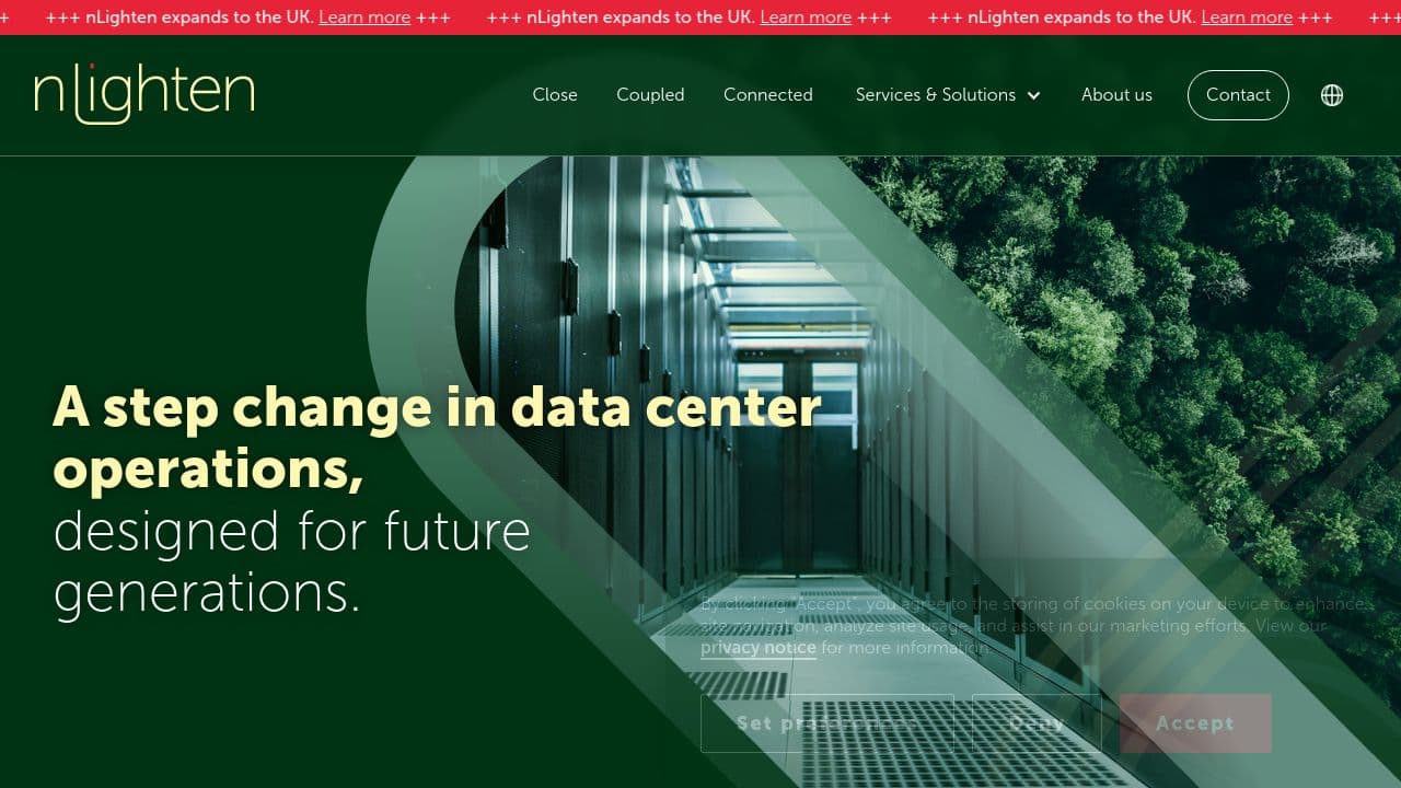 nlighten website screenshot