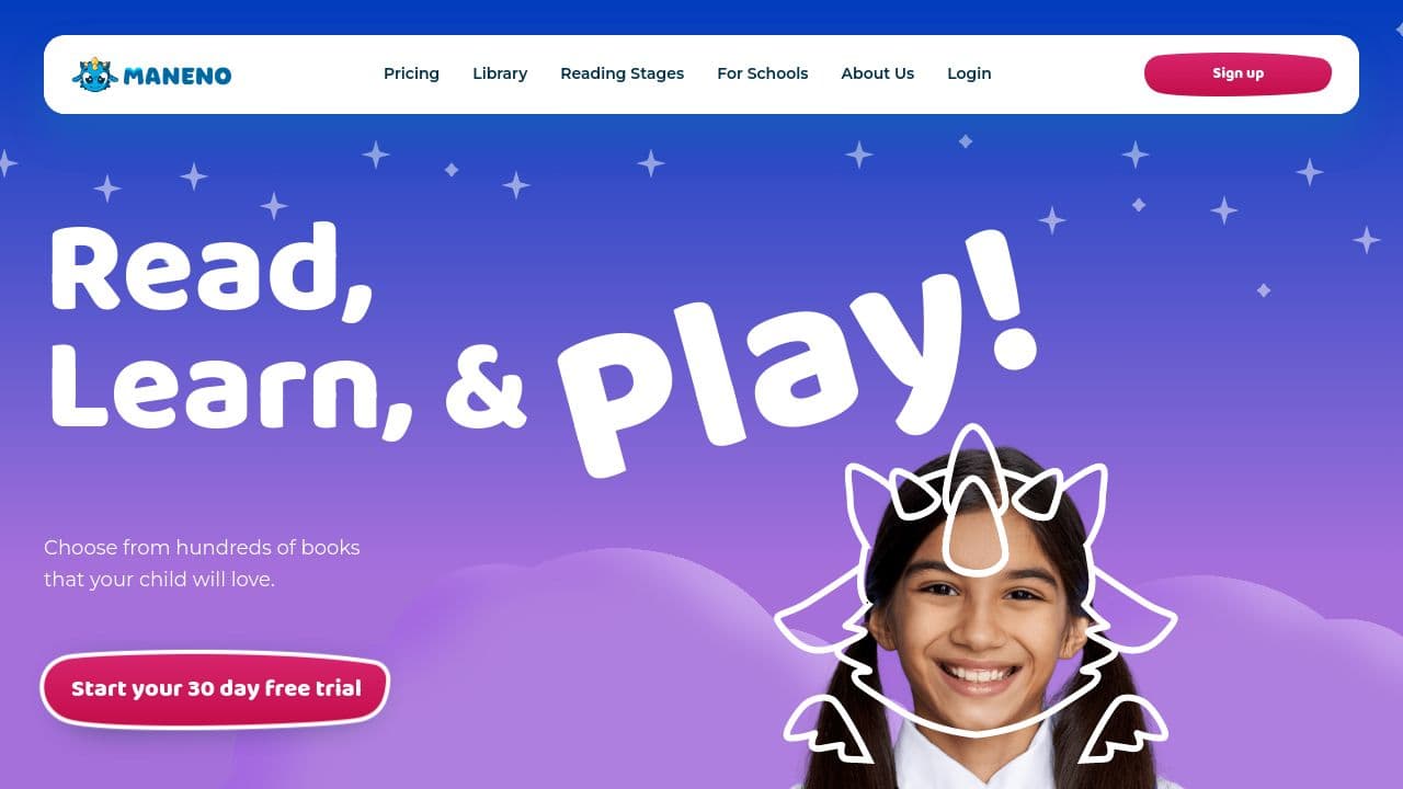 Maneno  website screenshot