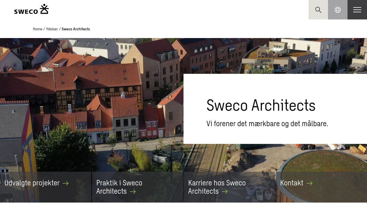 KANT arkitekter website screenshot