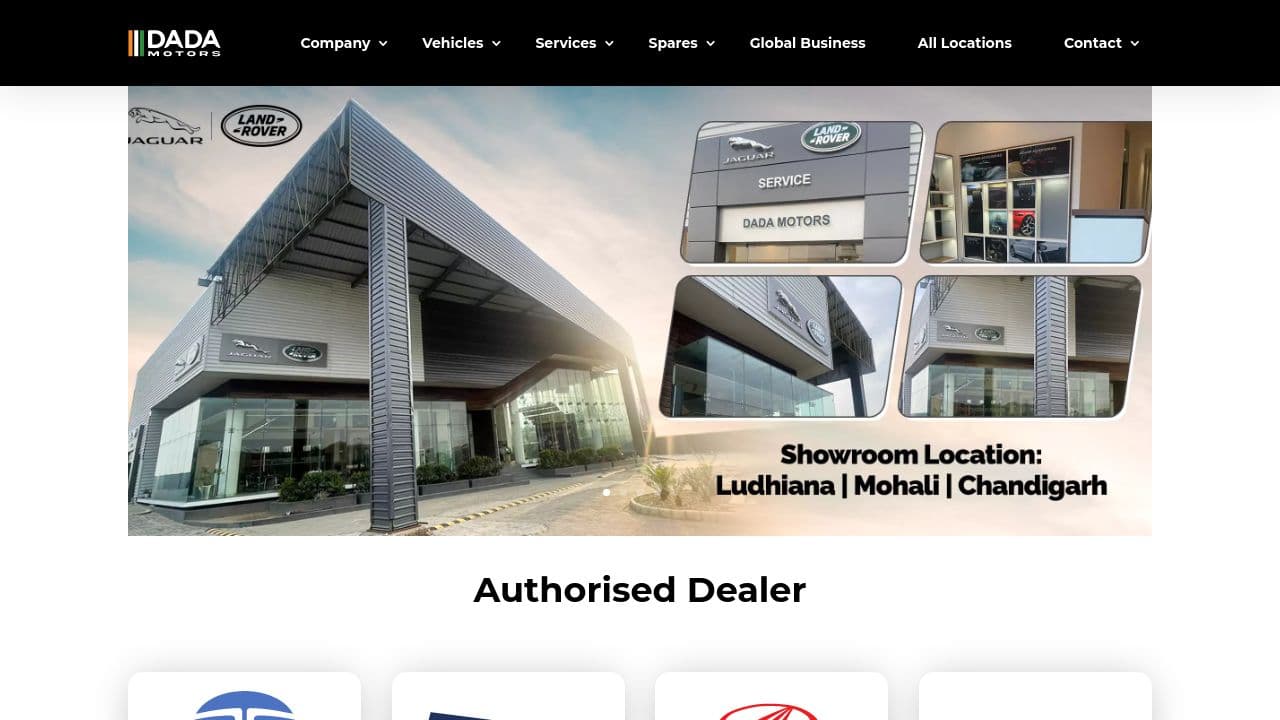Dada Motors website screenshot