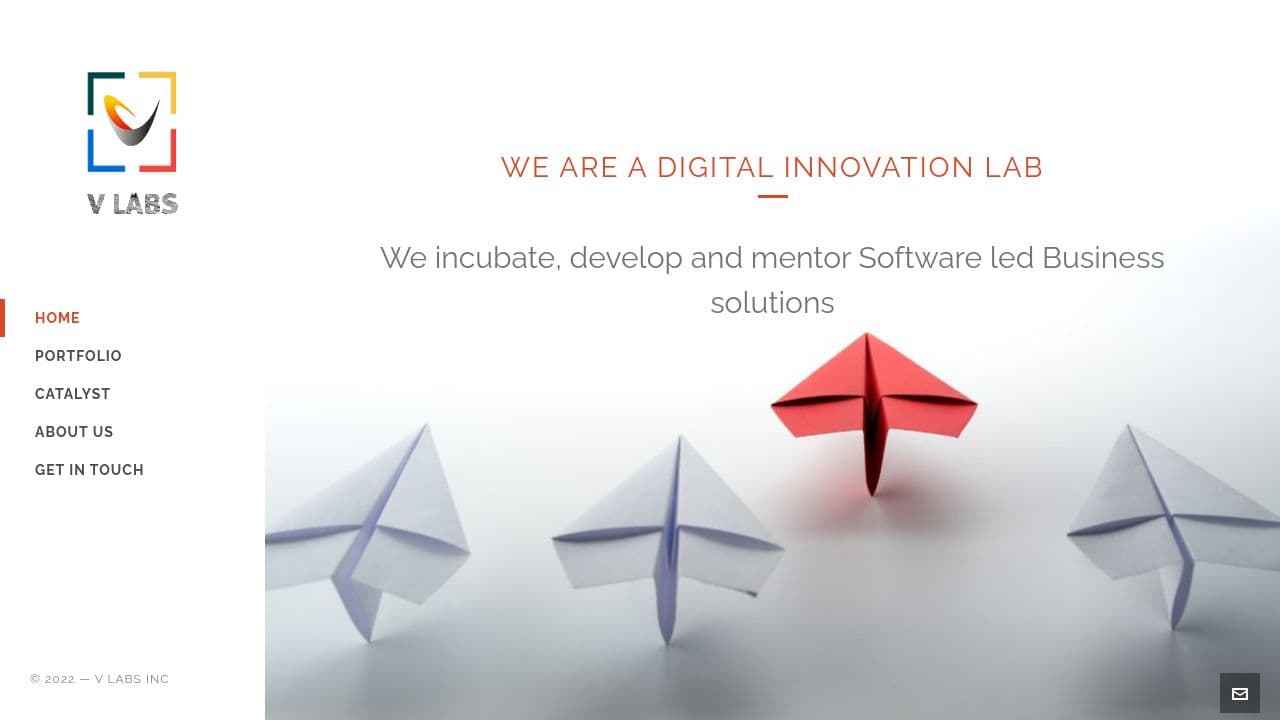 V Labs website screenshot