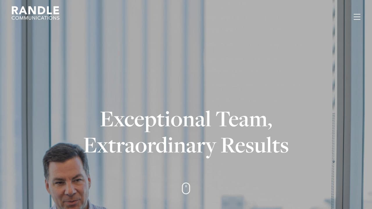 Randle Communications website screenshot