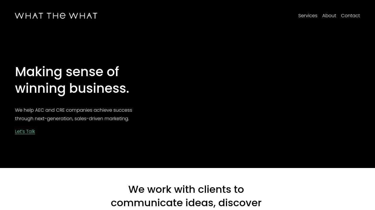 WTW Agency website screenshot