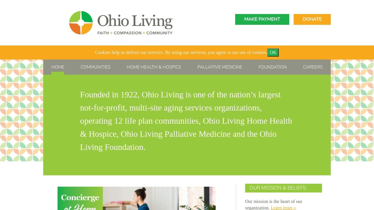 Ohio Living website screenshot