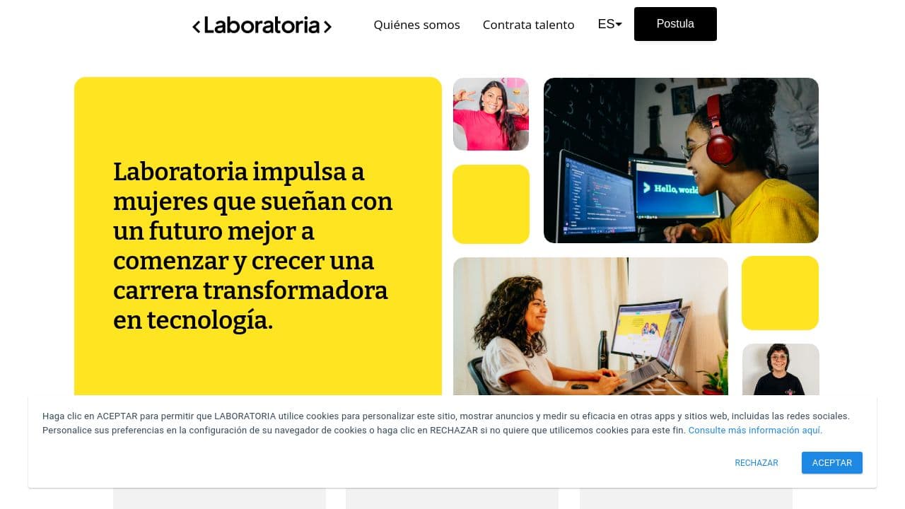 laboratoria website screenshot