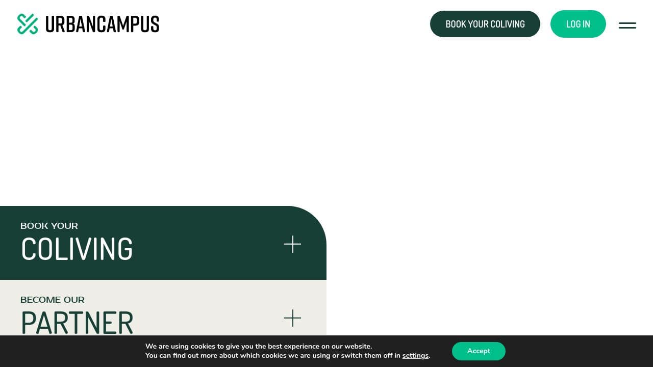 Urban Campus website screenshot