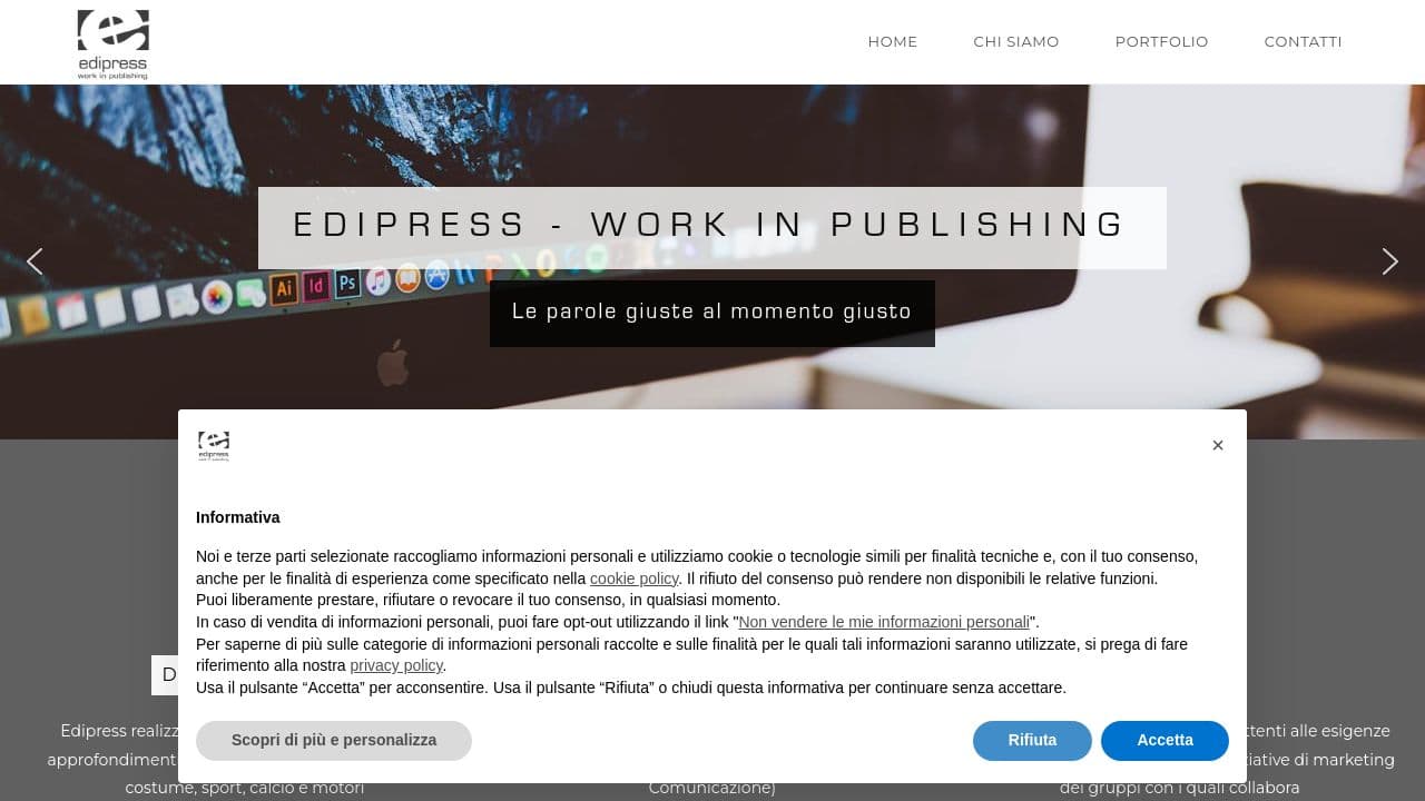 Edipress work in publishing website screenshot