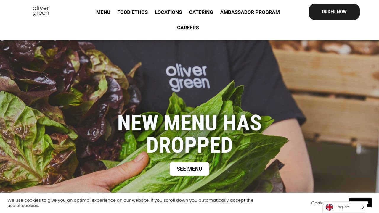 Oliver Green website screenshot