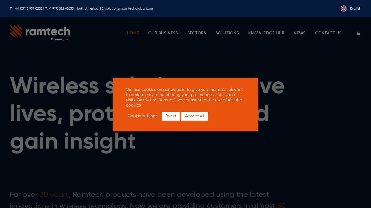Ramtech Global website screenshot