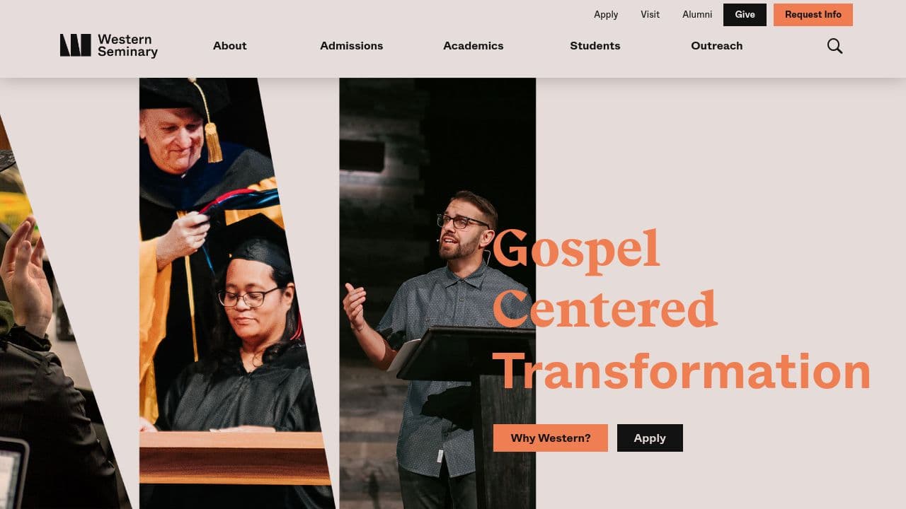 western seminary website screenshot