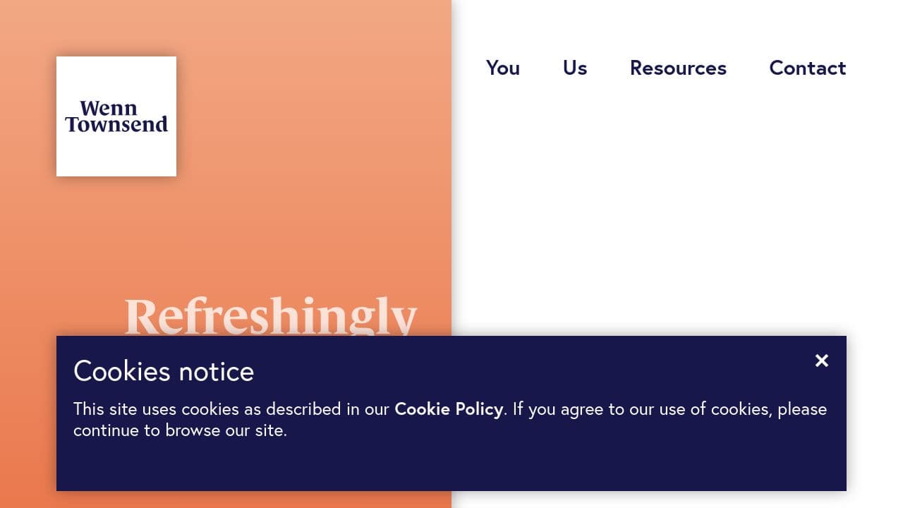 Wenn Townsend website screenshot