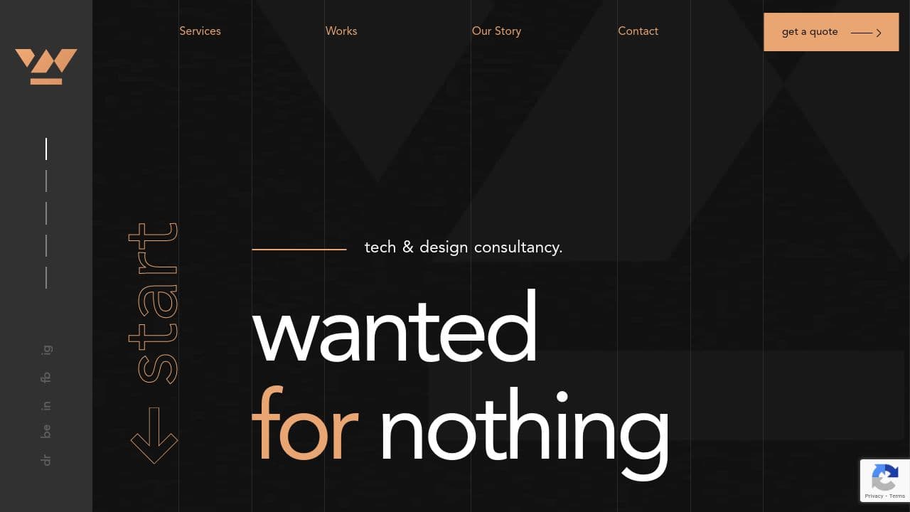Wanted for Nothing  website screenshot