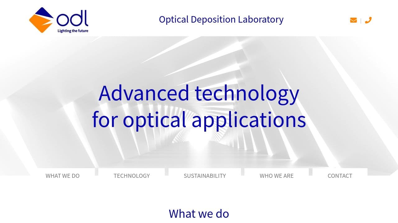 ODL Srl website screenshot