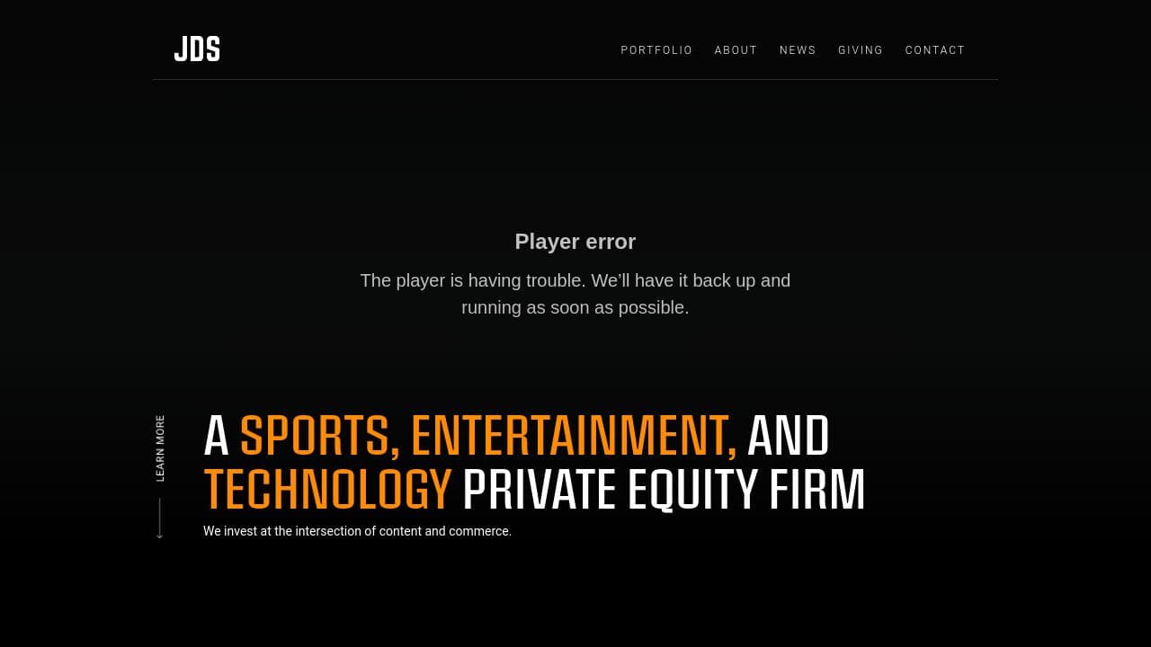 JDS Sports website screenshot