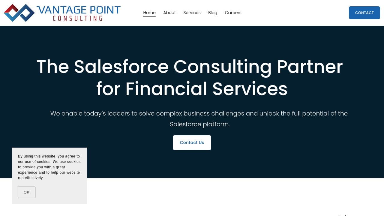 Vantage Point Consulting website screenshot