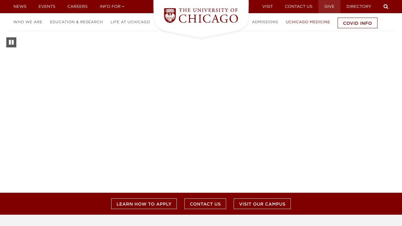 University of Chicago Laboratory Schools website screenshot