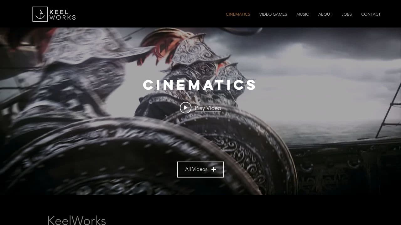 KEELWORKS website screenshot