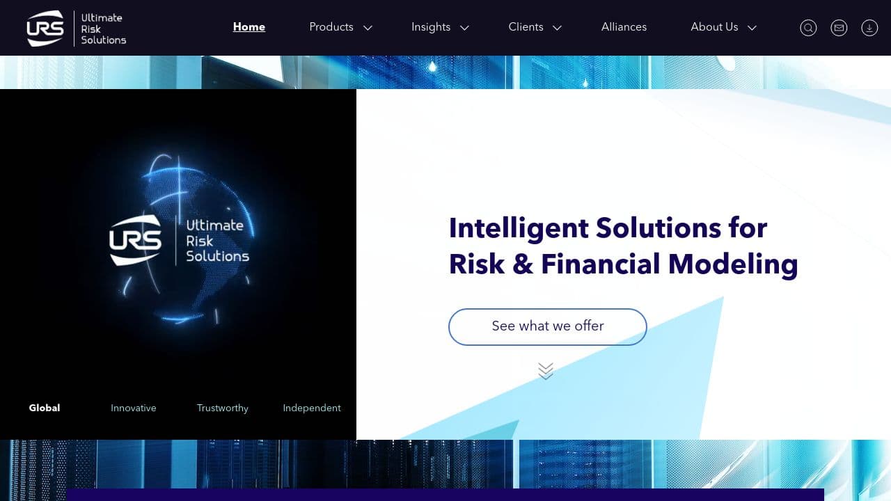 Ultimate Risk Solutions website screenshot