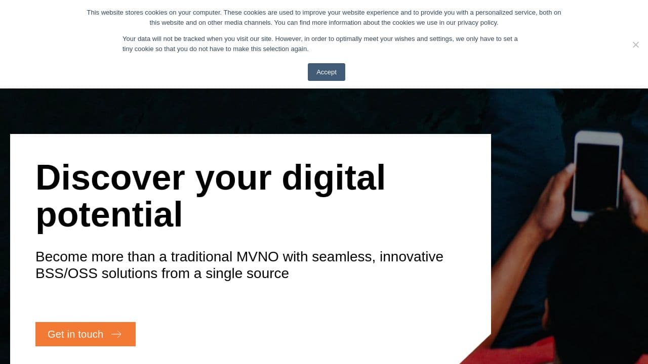 i-new | Compax MVNx Solutions website screenshot