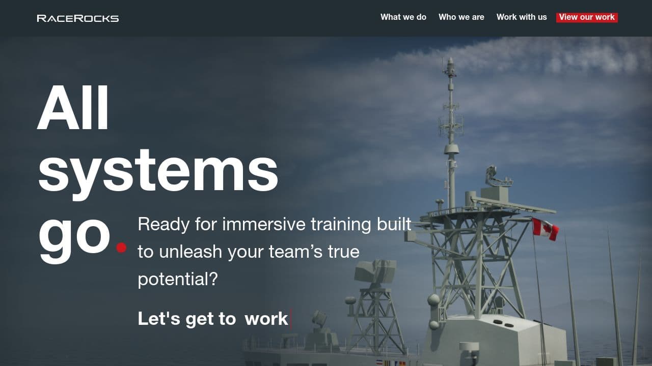 RaceRocks website screenshot