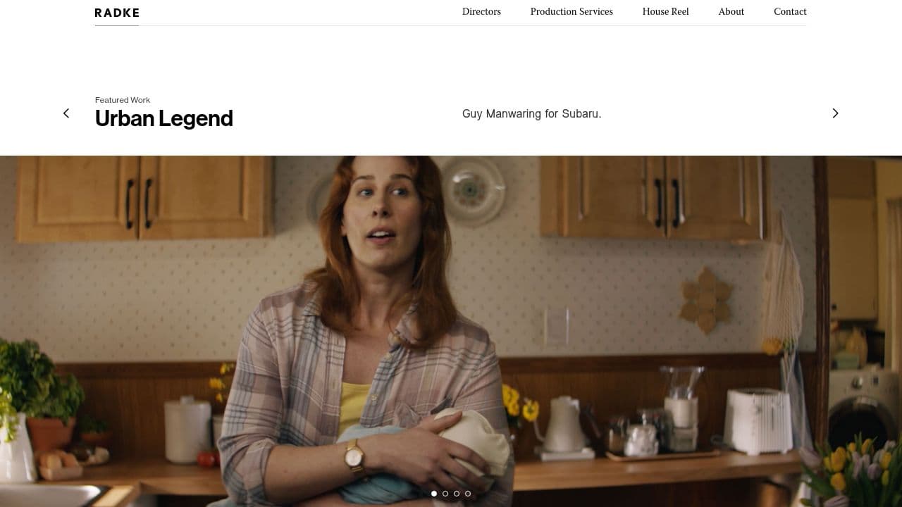 Radke Film Group website screenshot
