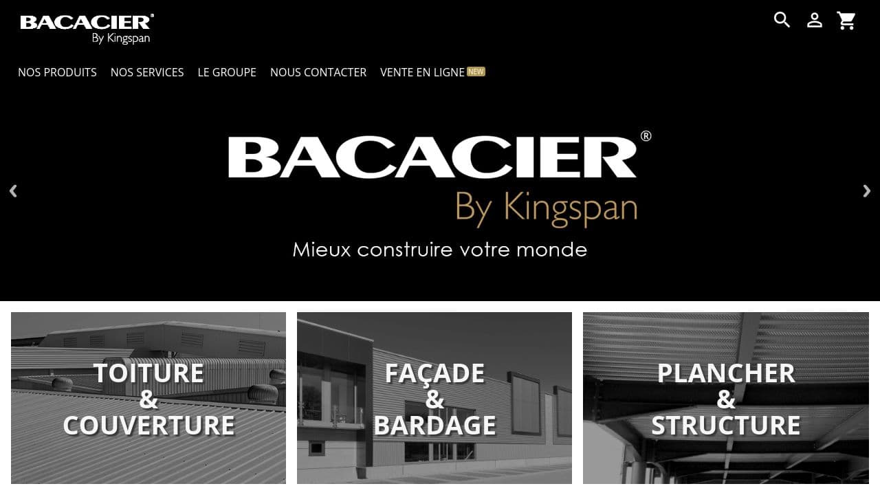 BACACIER website screenshot