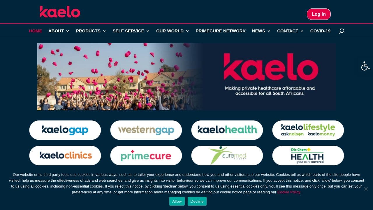 Kaelo website screenshot