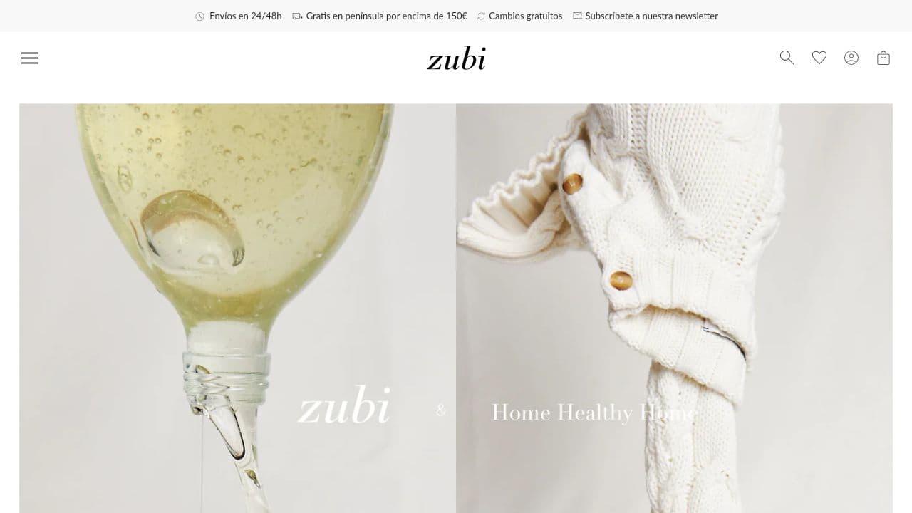ZUBI website screenshot
