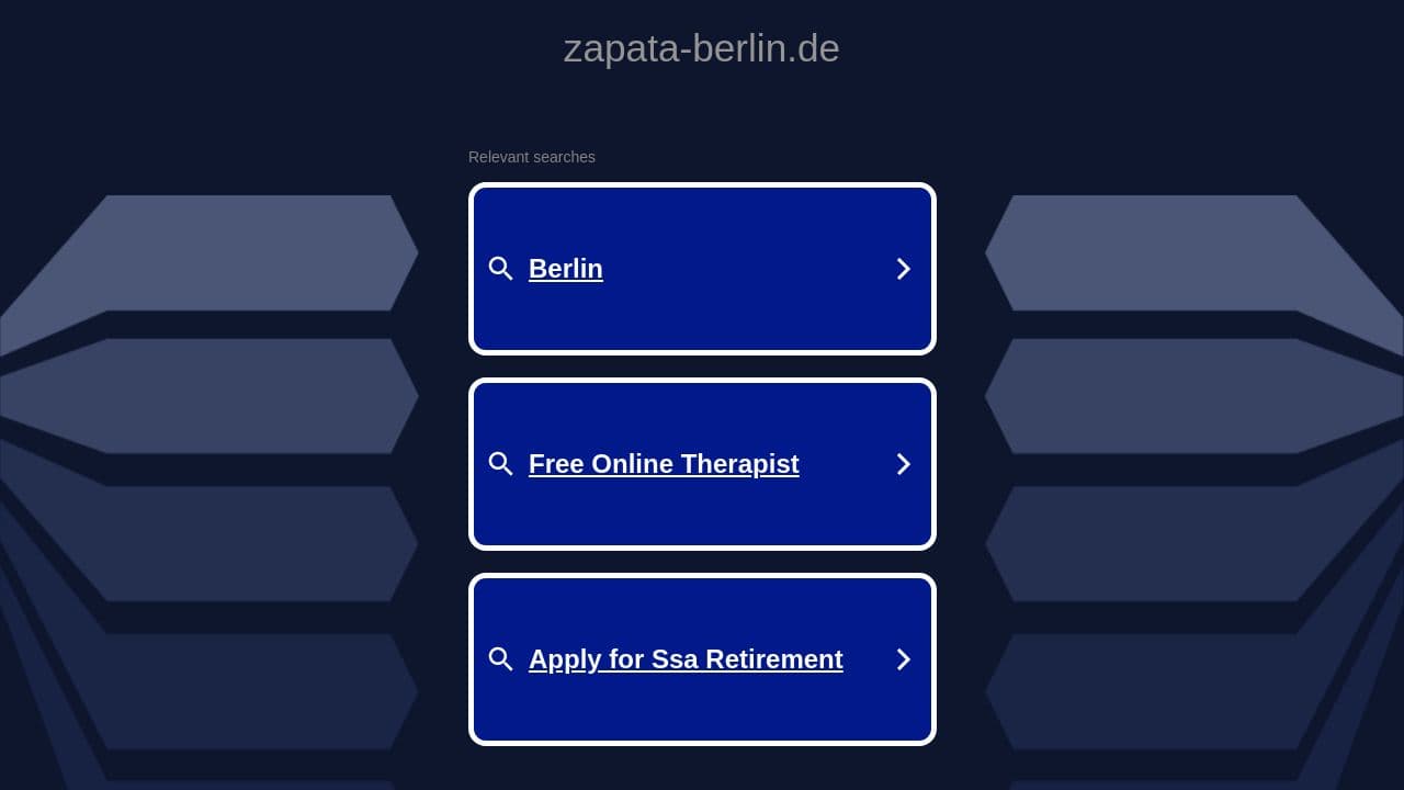 Zapata website screenshot