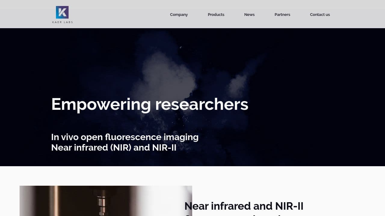 Kaer Labs website screenshot