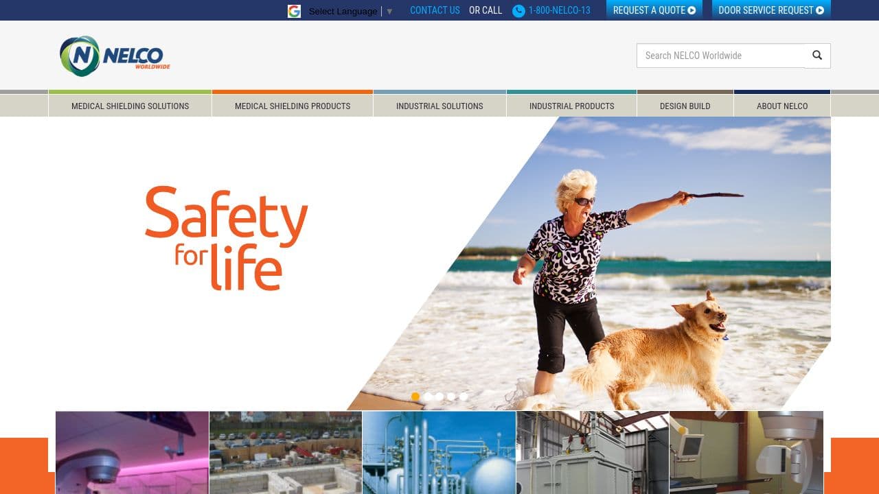 NELCO Worldwide website screenshot