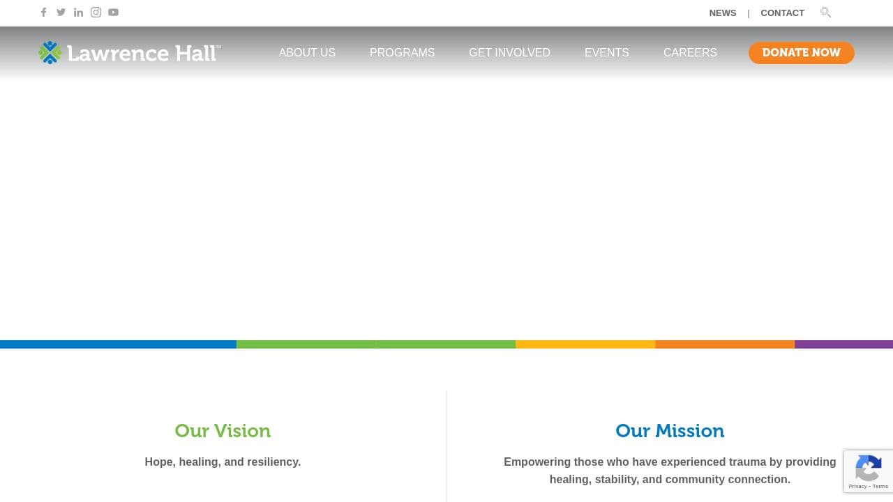 Lawrence Hall website screenshot