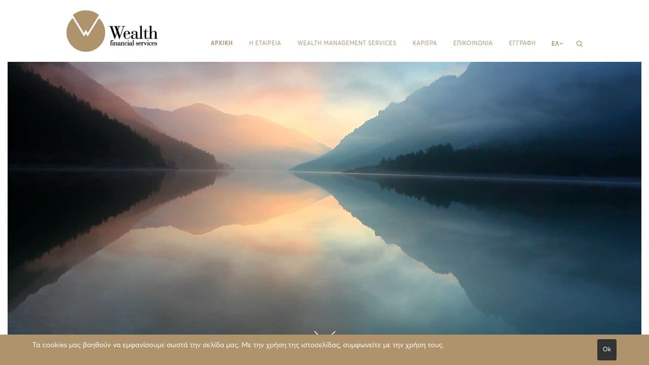 Wealth Financial Services website screenshot