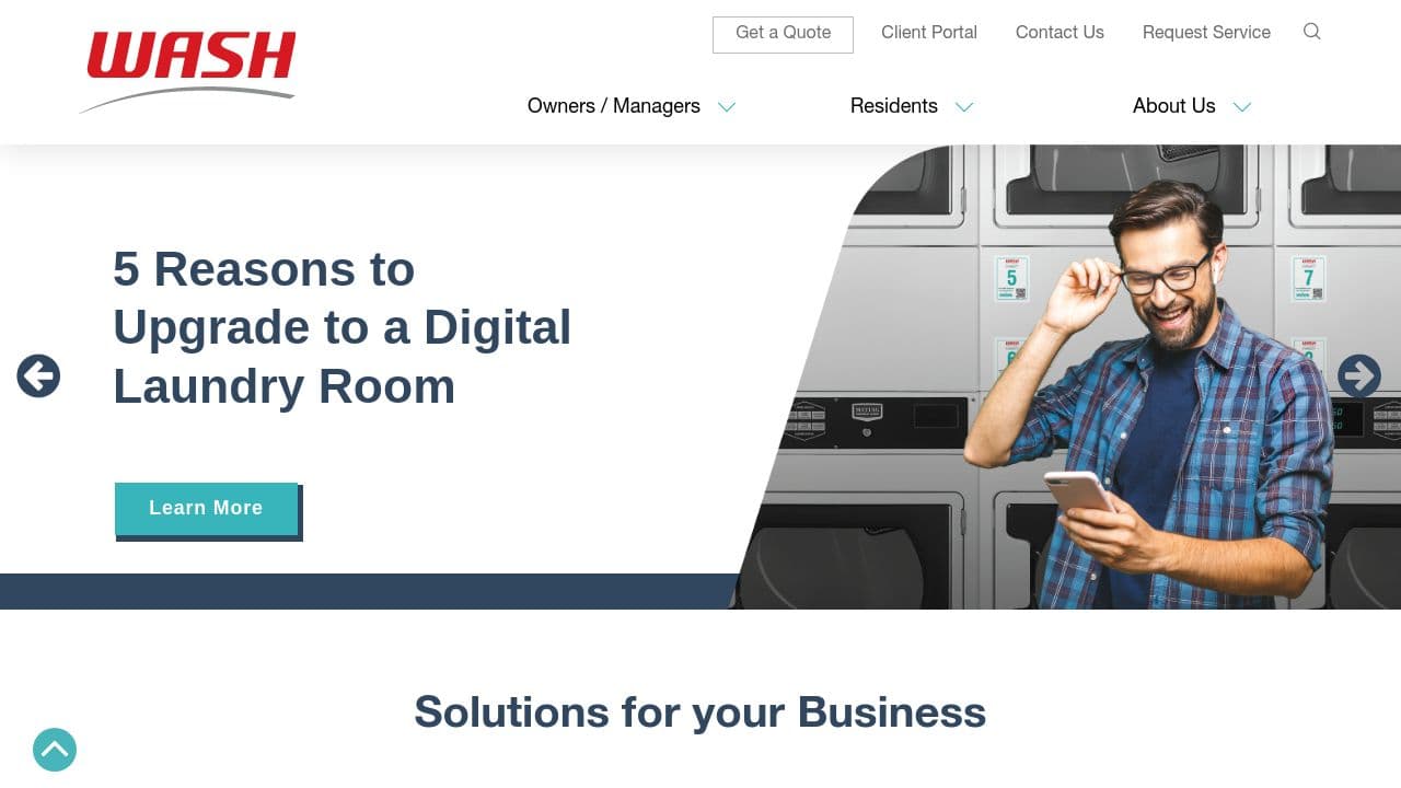 WASH website screenshot