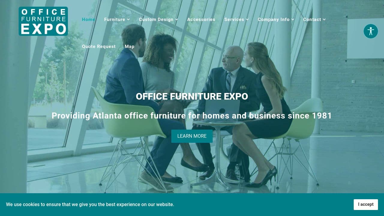 Office Furniture Expo website screenshot
