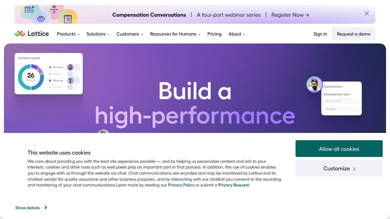 Lattice website screenshot