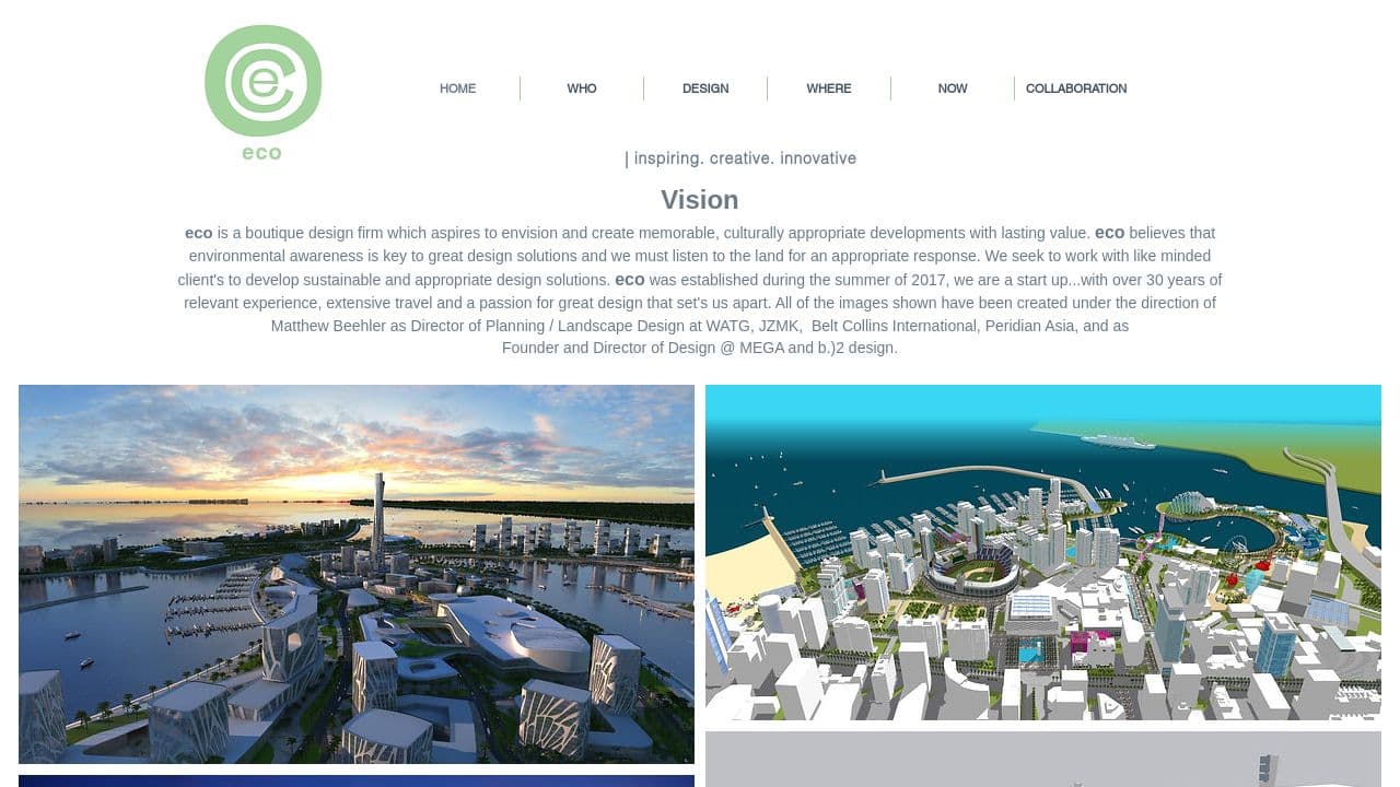 eco website screenshot